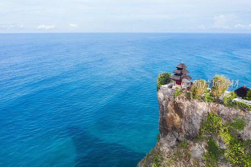 Pura luhur uluwatu寺庙鸟瞰图